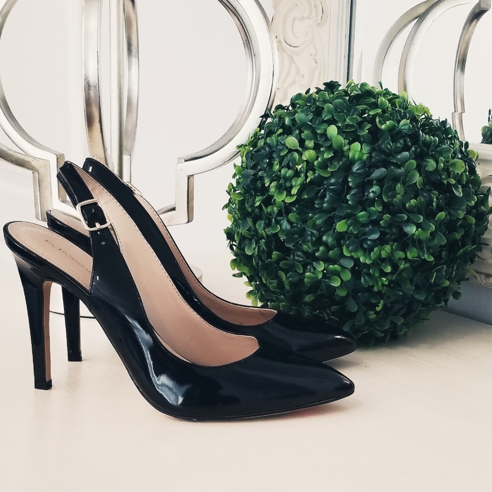 BCBGeneration Black Patent Stiletto
